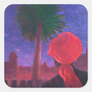 Adesivo Quadrado Red Turban Dusk Jodhpur 2012