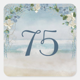 Adesivo Quadrado Rede Náutica e Arco para 75º Aniversário