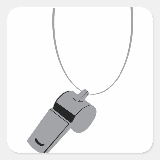 Adesivo Quadrado Referel Whistle Coach (Frente)
