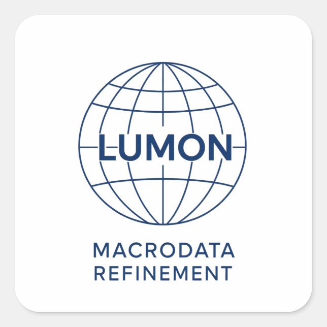 Adesivo Quadrado Refinamento de Macrodados de Lumon (Frente)