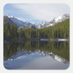 Adesivo Quadrado Reflexo do Bear Lake II