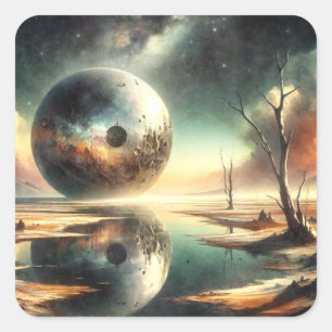 Adesivo Quadrado Reflexões do Caos