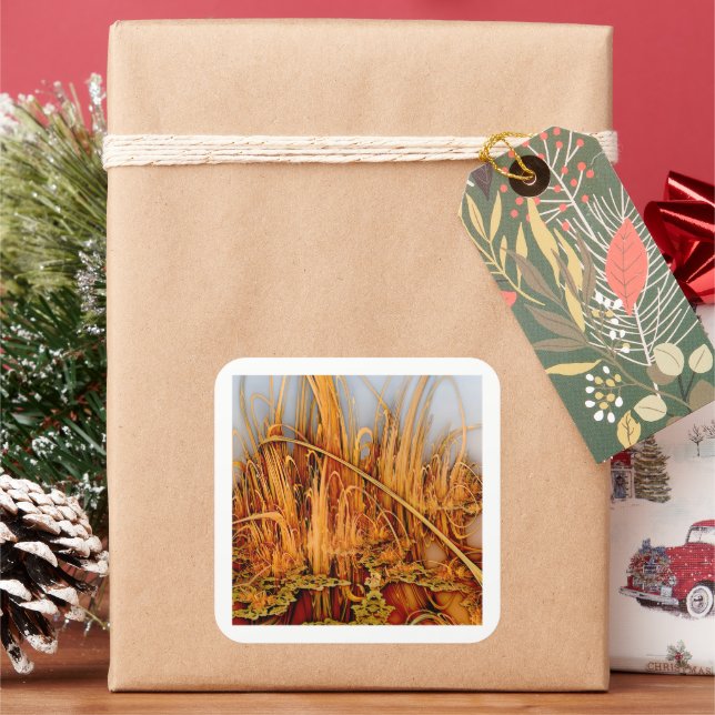 Adesivo Quadrado Reflexões do ouro (Feriado)