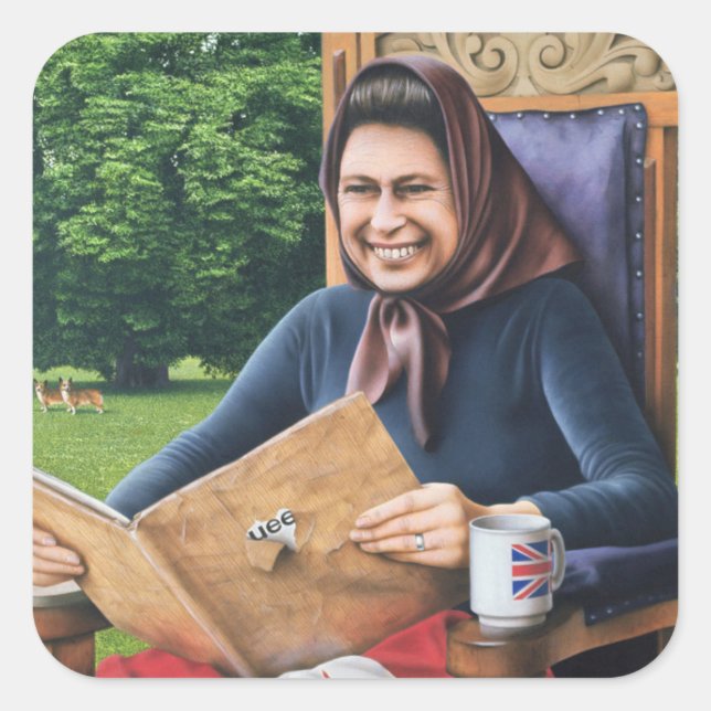 Adesivo Quadrado Refugiados da Inglaterra 1975 (Frente)