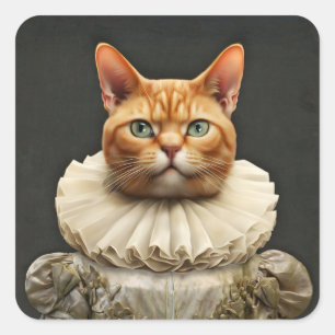 Adesivo Quadrado Regal Cat