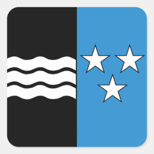 Adesivo Quadrado região suiça canton aargau flag