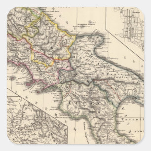 Adesivo Quadrado Regiones de Italiae IIIII, Sicilia