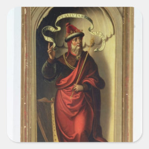 Adesivo Quadrado Rei David