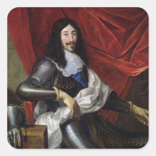 Adesivo Quadrado Rei de Louis XIII de France e de Navarra