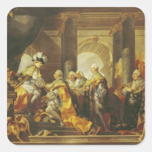 Adesivo Quadrado Rei de Louis XVI de France