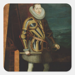 Adesivo Quadrado Rei de Philip III da espanha, 1606