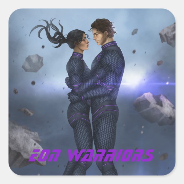 Adesivo Quadrado Rei do Eon Sticker (Frente)