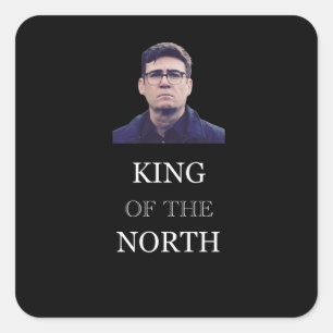 Adesivo Quadrado Rei Do Norte - Engraçado Andy Burnham