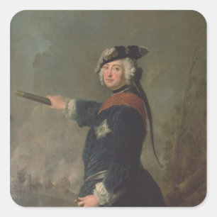 Adesivo Quadrado Rei Frederick II o excelente de Prússia 1746