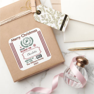 Adesivo Quadrado Reindeer Express: Feriado Cheio