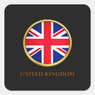Adesivo Quadrado Reino Unido - Bandeira Britânica