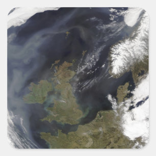 Adesivo Quadrado Reino Unido e República da Irlanda