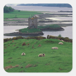 Adesivo Quadrado Reino Unido, Escócia, Ilha de Skye, velho