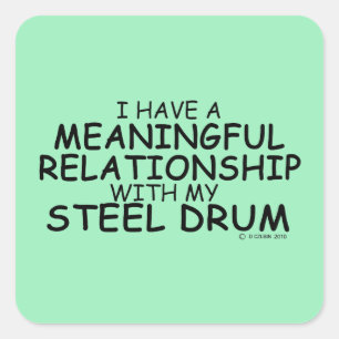 Adesivo Quadrado Relação Significativa Vinheta Quadrada do Tambor d