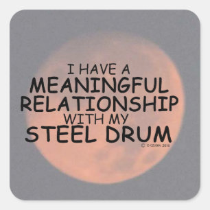 Adesivo Quadrado Relação Significativa Vinheta Quadrada do Tambor d