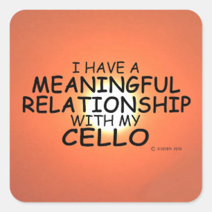 Adesivo Quadrado Relacionamento Significativo com Cello Square Stic