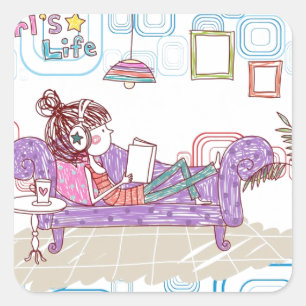 Adesivo Quadrado Relaxamento