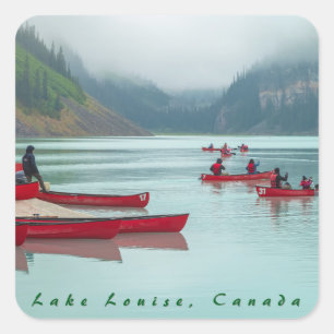 Adesivo Quadrado Remo no Lago Louise