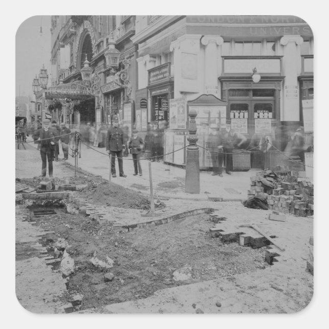 Adesivo Quadrado Removendo os paralelos (Frente)