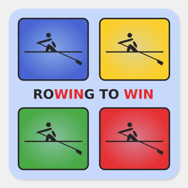 Adesivo Quadrado Removendo quatro cores azul da tripulação (Frente)