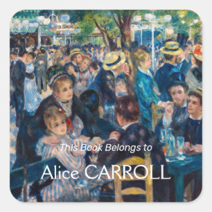 Adesivo Quadrado Renoir - Dança no Le Moulin de la Galette