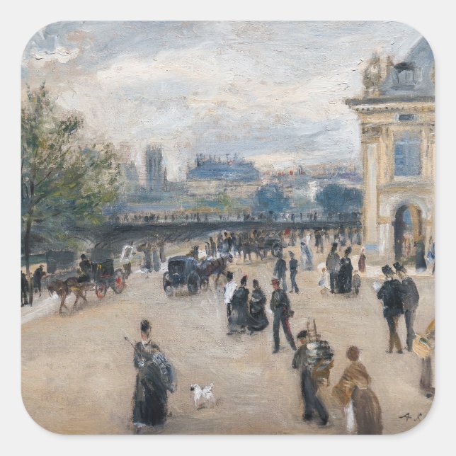 Adesivo Quadrado Renoir - Paris, Institut au Quai Malaquais (Frente)
