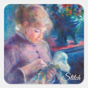 Adesivo Quadrado Renoir Stitch