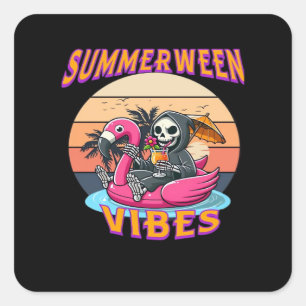 Adesivo Quadrado Reparador Flamingo Float Summerbetween Vibes Grim