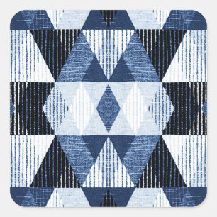 Adesivo Quadrado Repetição Geométrica: Fundo Texturizado.