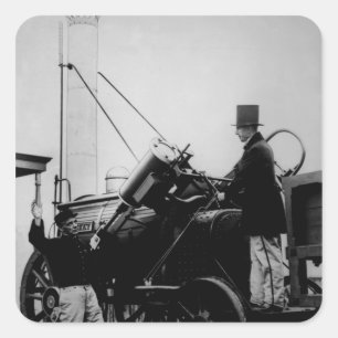 Adesivo Quadrado Réplica do Rocket de Stephenson, 1929