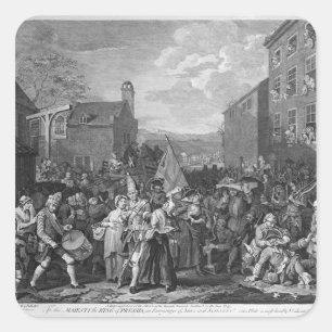 Adesivo Quadrado Representação da Marcha das Guardas