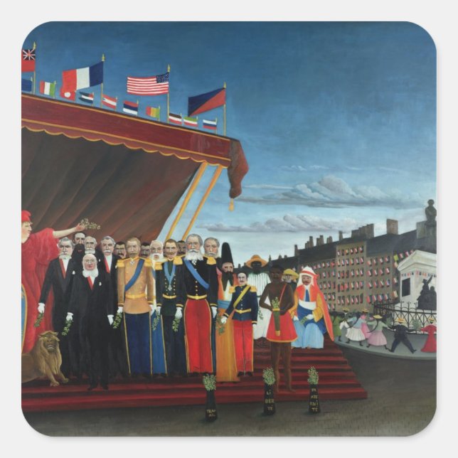 Adesivo Quadrado Representantes de Poderes Estrangeiros (Frente)