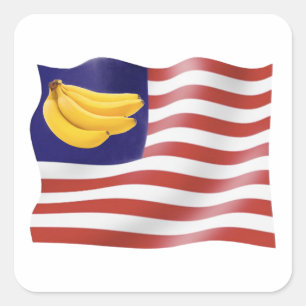 Adesivo Quadrado República Banana