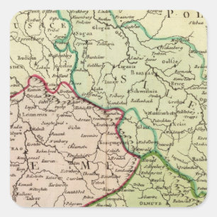 Adesivo Quadrado República Checa e Polônia