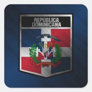 Adesivo Quadrado República Dominicana