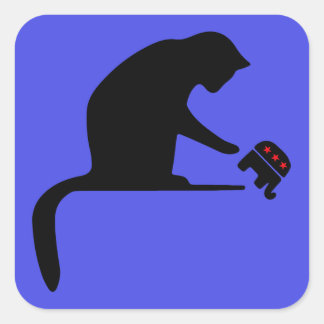 Adesivo Quadrado Republicanos do gato