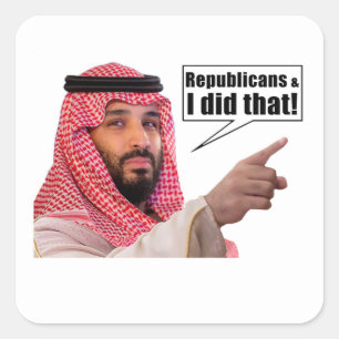 Adesivo Quadrado Republicanos e eu fizemos isso