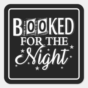 Adesivo Quadrado Reservado Para A Noite
