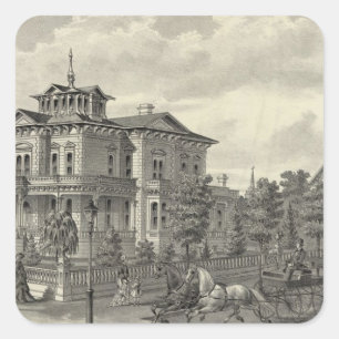 Adesivo Quadrado Residência de Arguello