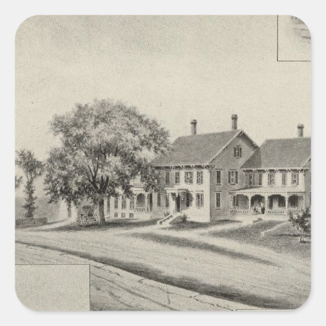 Adesivo Quadrado Residência SH Dow (Frente)