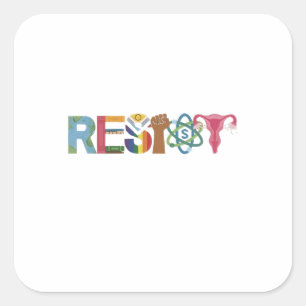 Adesivo Quadrado Resistência à Camisa Combater o Resistente Protest