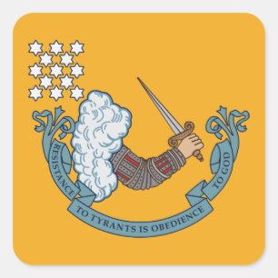 Adesivo Quadrado Resistência aos tiranos - Autocolantes Patrióticos