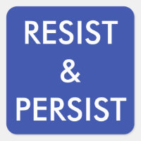 Resistência e persistência — texto branco em negri