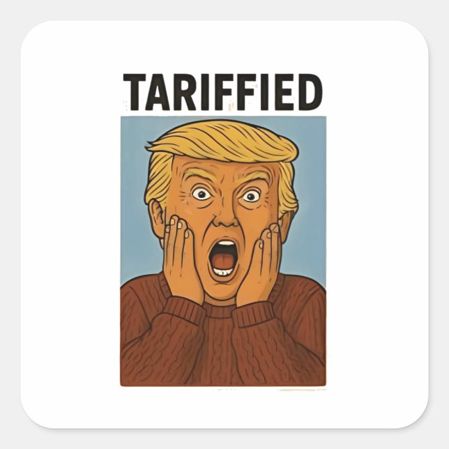 Adesivo Quadrado Resistido Traduzido Eu Pego Pinguins (Frente)