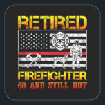 Adesivo Quadrado Retired Firefighter 60th Birthday Thin Conversas<br><div class="desc">The Perfect Birthday bordador For a 60 Years Old Retired Firefighter, Fireman, EMS, EMT, Paramedic, Fire Captain Or Volunteer. Aprumas a Retirement veneno For Those Who Worked Em Emergency serviços And For Someone Who Has Accomplished a Em Firefighting Em His Life. Retired Firefighter 60 And Silencioso Hot Is Great For...</div>